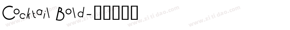 Cocktail Bold字体转换